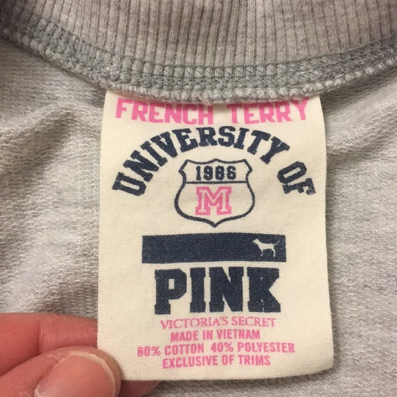 VS PINK short sleeve sweatshirt cover up - Picture 2 of 6